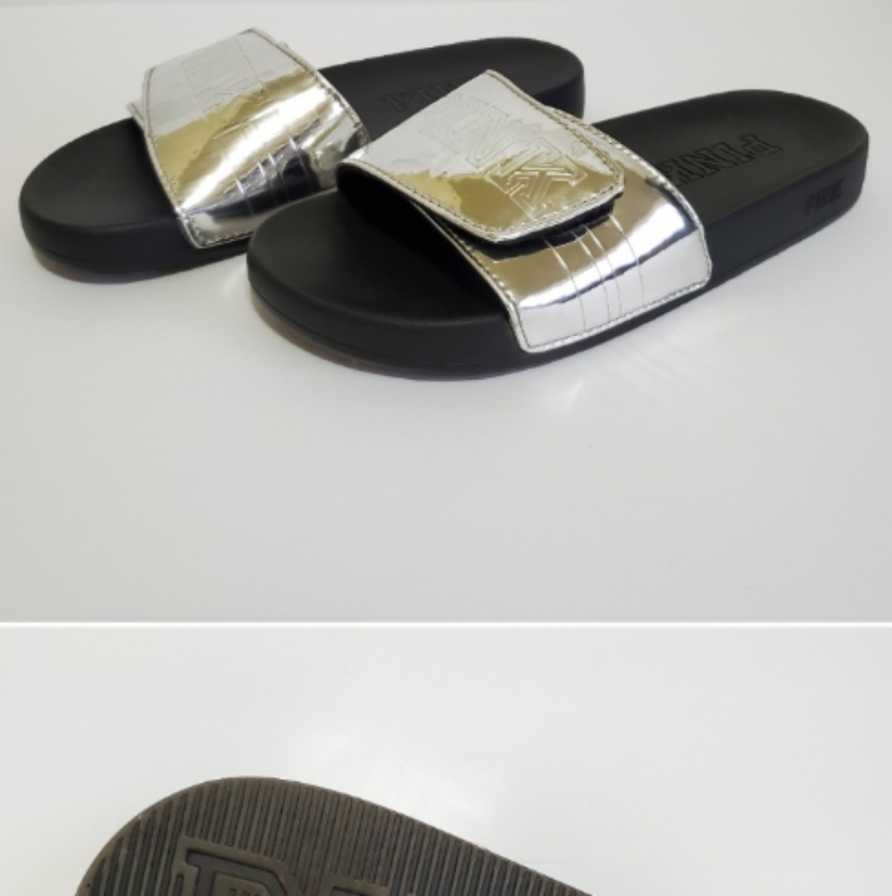 Pink slides sliver and gold changes color In light